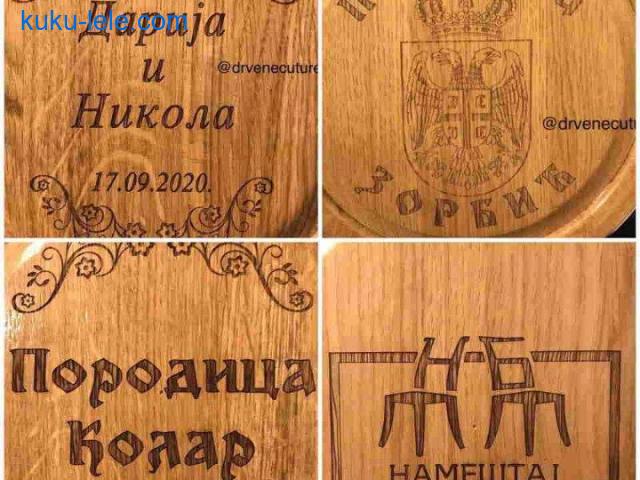 Izrada hrastovih drvenih ČUTURA sa gravurom po želji kupca